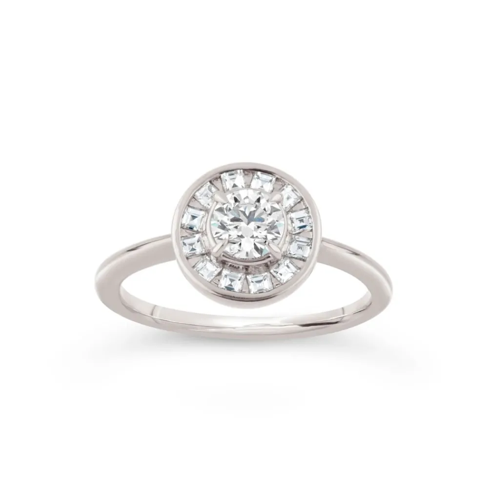 Dinny Hall Ava 18K Fine Brilliant & Carre Cut Diamond Ring