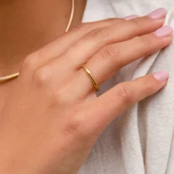 Dinny Hall Bamboo Ring In 22K Yellow Gold Vermeil
