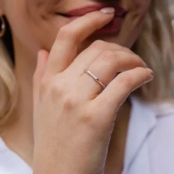 Dinny Hall Bamboo Ring In Sterling Silver