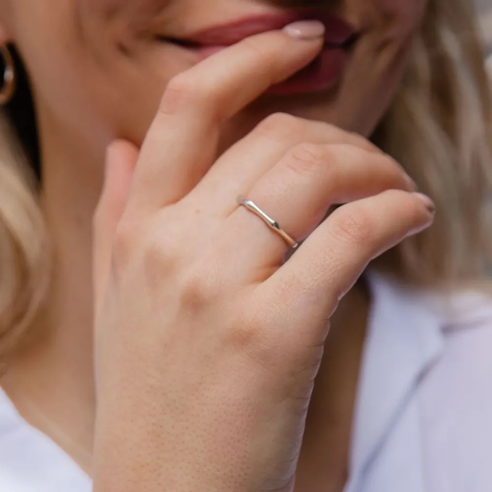 Dinny Hall Bamboo Ring In Sterling Silver