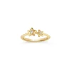 Dinny Hall Bijou Duo Star Recycled Gold Diamond Pinky Ring