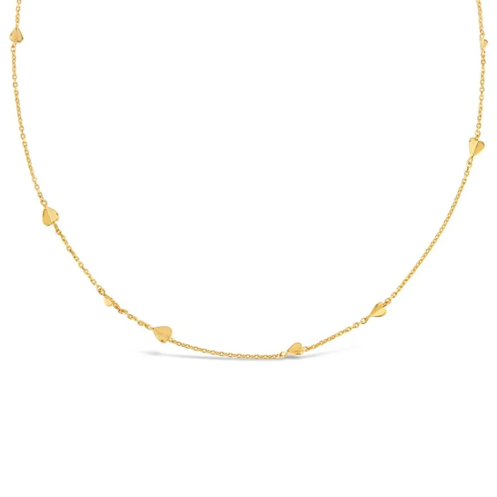 Dinny Hall Bijou Folded Heart Chain Necklace