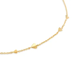 Dinny Hall Bijou Folded Heart Chain Necklace
