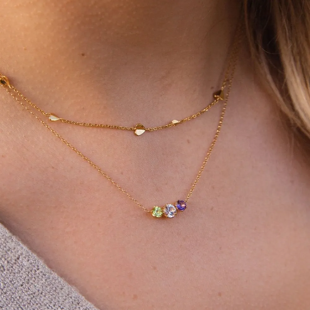 Dinny Hall Bijou Folded Heart Chain Necklace