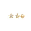 Dinny Hall Bijou Recycled Gold Star Diamond Studs