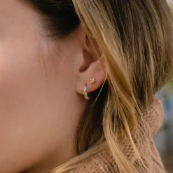 Dinny Hall Bijou Recycled Gold Star Diamond Studs