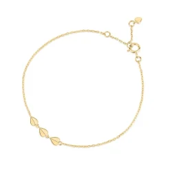 Dinny Hall Bijou Solid Gold Trio Of Folded Hearts Bracelet