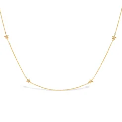 Dinny Hall Bijou Solid Recycled Gold Star Diamond Necklace