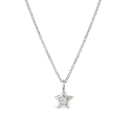 Dinny Hall Bijou Solid White Gold Star Diamond Pendant