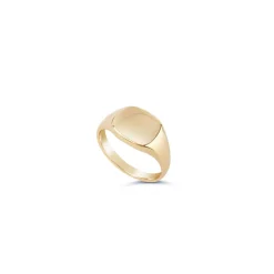 Dinny Hall Cushion Solid Gold Pinky Signet Ring