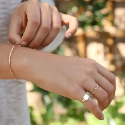 Dinny Hall Cushion Solid Gold Pinky Signet Ring