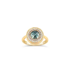 Dinny Hall Double Halo 14K Fine Pinky Ring
