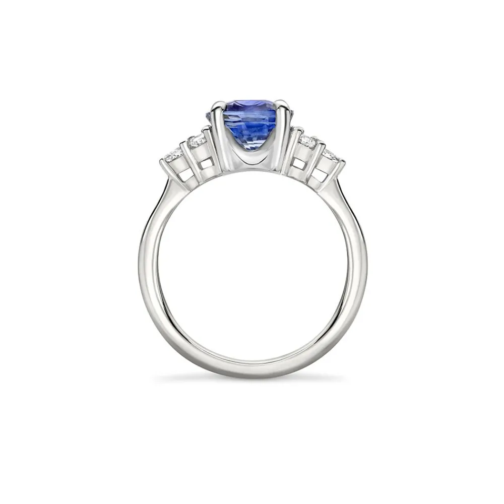 Dinny Hall Edie 18K Fine Cornflower Blue Sapphire & Diamond Ring