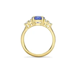 Dinny Hall Edie 18K Fine Iris Blue Sapphire & Diamond Ring