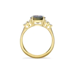 Dinny Hall Edie 18K Fine Peacock Sapphire & Diamond Ring