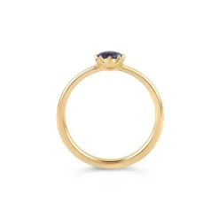 Dinny Hall Ellie 18K Fine Blue Sapphire Solitaire Ring