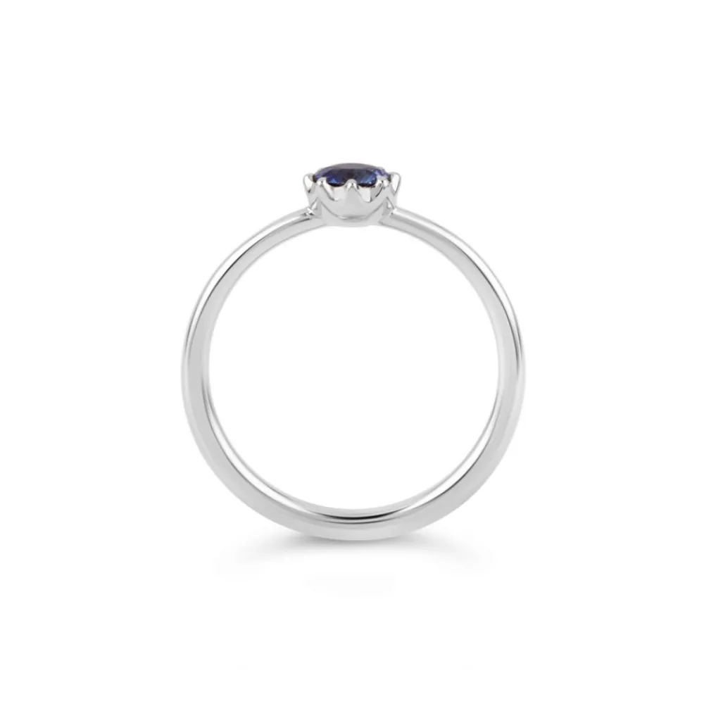 Dinny Hall Ellie 18K Fine Blue Sapphire Solitaire Ring