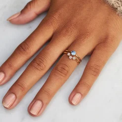 Dinny Hall Ellie 18K Fine Blue Sapphire Solitaire Ring
