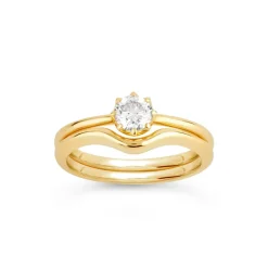 Dinny Hall Ellie 18K Fine Diamond Solitaire Ring