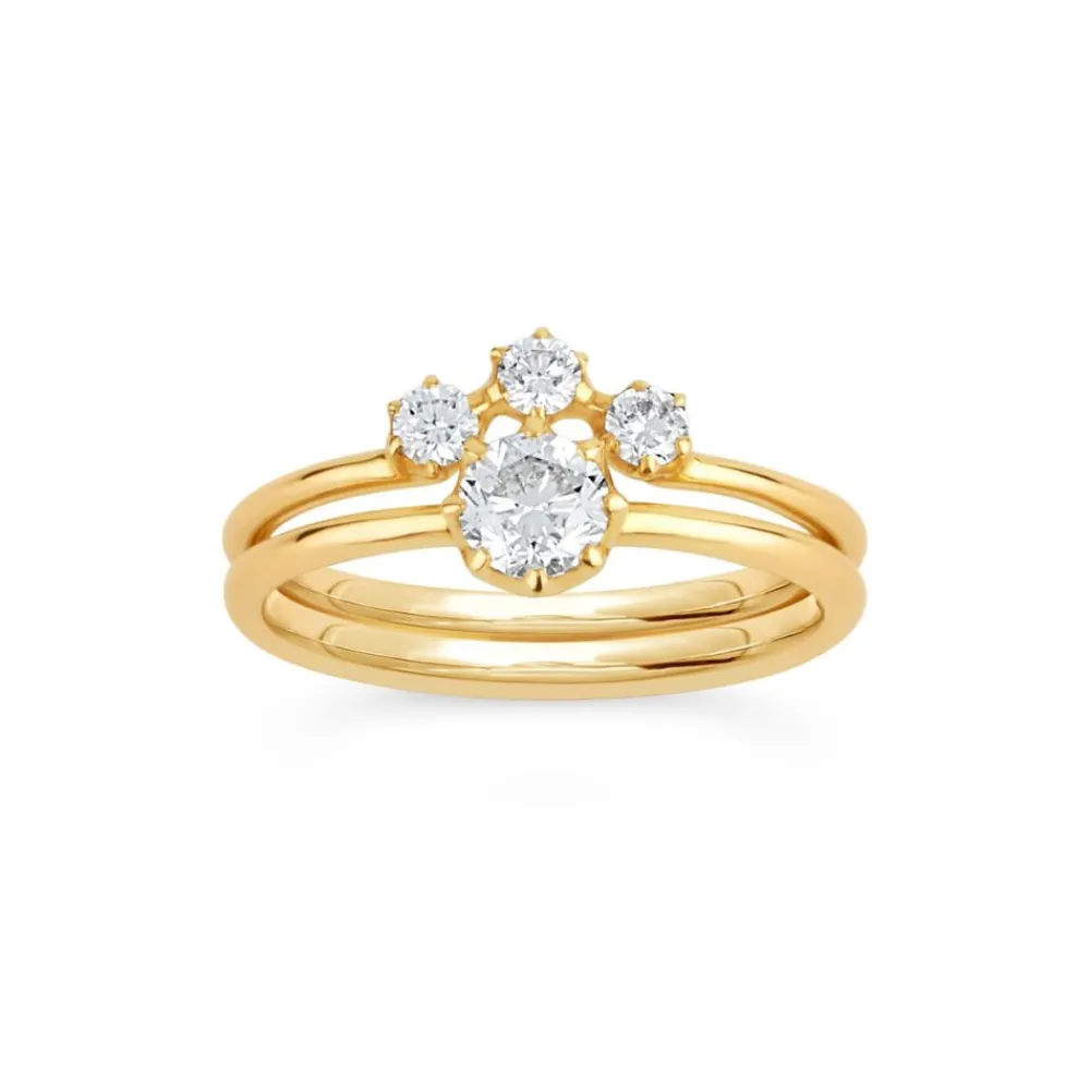 Dinny Hall Ellie 18K Fine Diamond Solitaire Ring