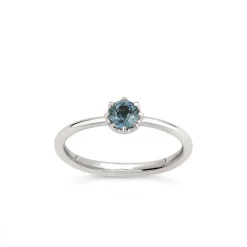 Dinny Hall Ellie 18K Fine Duck Egg Blue Sapphire Solitaire Ring