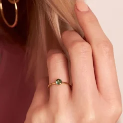 Dinny Hall Ellie 18K Fine Sage Green Sapphire Solitaire Ring