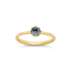 Dinny Hall Ellie 18K Fine Slate Blue Montana Sapphire Solitaire Ring