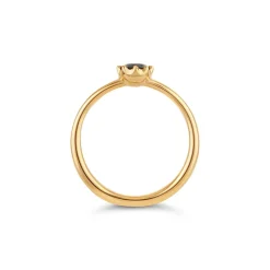 Dinny Hall Ellie 18K Fine Slate Blue Montana Sapphire Solitaire Ring