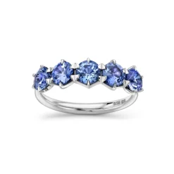 Dinny Hall Elyhara 18K Fine Azure Blue Five Stone Ring