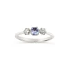 Dinny Hall Elyhara 18K Fine Blue Sapphire & Diamond Small Trilogy Ring