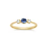 Dinny Hall Elyhara 18K Fine Blue Sapphire & Diamond Small Trilogy Ring