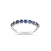 Dinny Hall Elyhara 18K Fine Blue Sapphire Half Eternity Ring