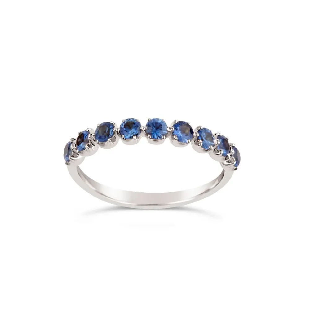 Dinny Hall Elyhara 18K Fine Blue Sapphire Half Eternity Ring