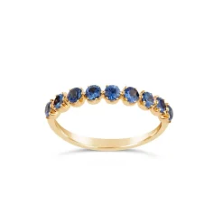 Dinny Hall Elyhara 18K Fine Blue Sapphire Half Eternity Ring