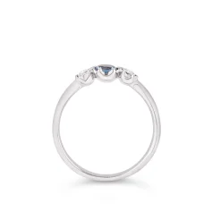 Dinny Hall Elyhara 18K Fine Blue Sapphire & Diamond Small Trilogy Ring