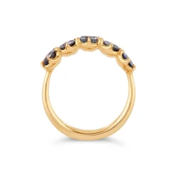Dinny Hall Elyhara 18K Fine Blue Sapphire Five Stone Ring