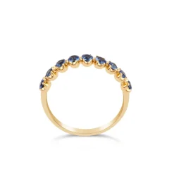 Dinny Hall Elyhara 18K Fine Blue Sapphire Half Eternity Ring