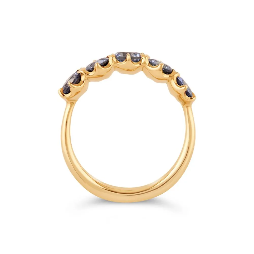 Dinny Hall Elyhara 18K Fine Blue Sapphire Five Stone Ring