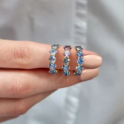 Dinny Hall Elyhara 18K Fine Blue Sapphire Five Stone Ring