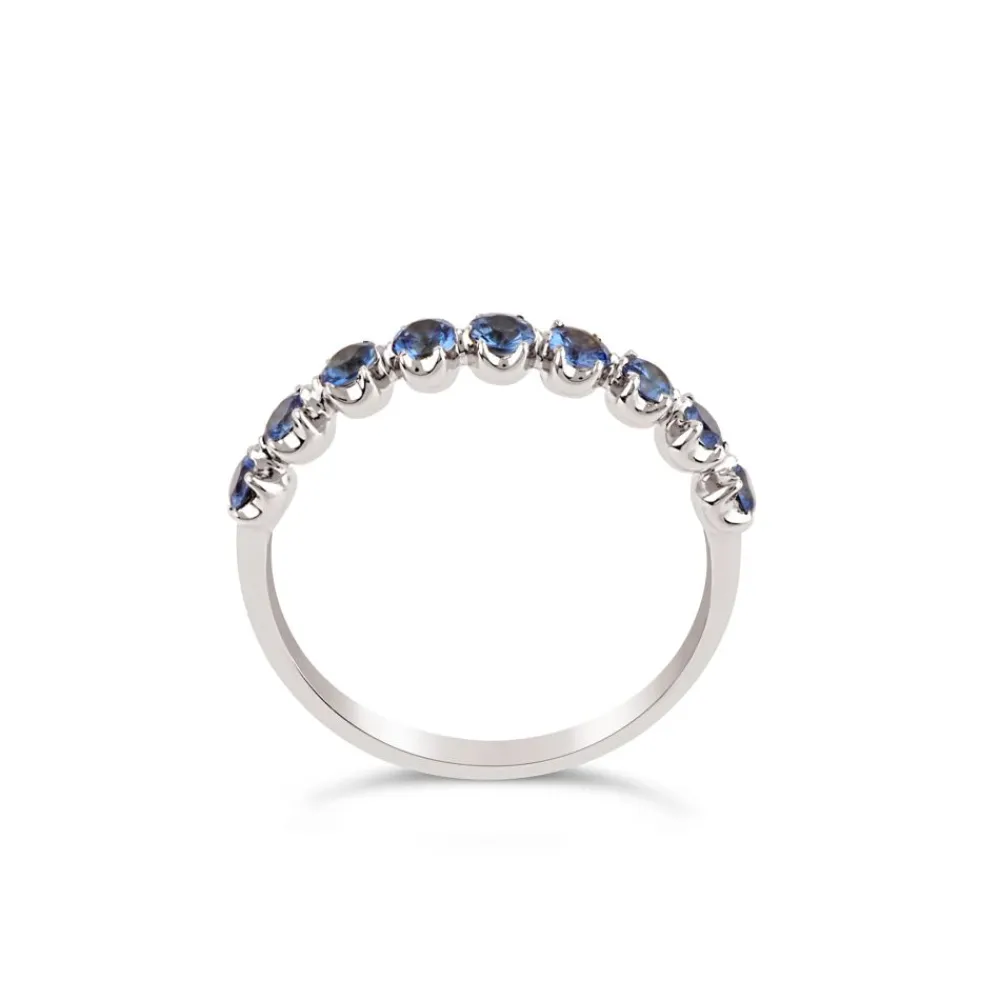 Dinny Hall Elyhara 18K Fine Blue Sapphire Half Eternity Ring