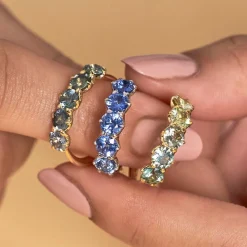 Dinny Hall Elyhara 18K Fine Blue Sapphire Five Stone Ring