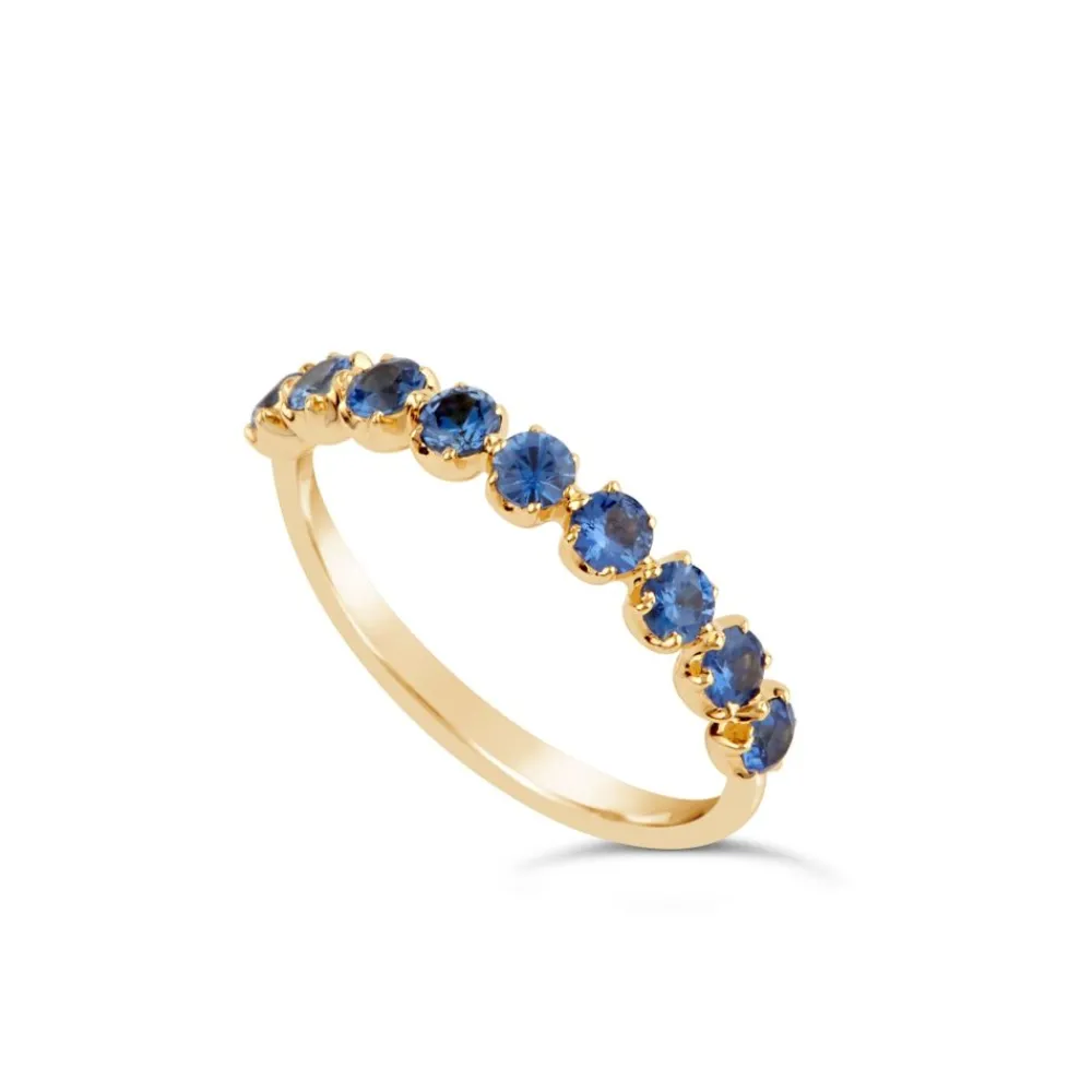 Dinny Hall Elyhara 18K Fine Blue Sapphire Half Eternity Ring
