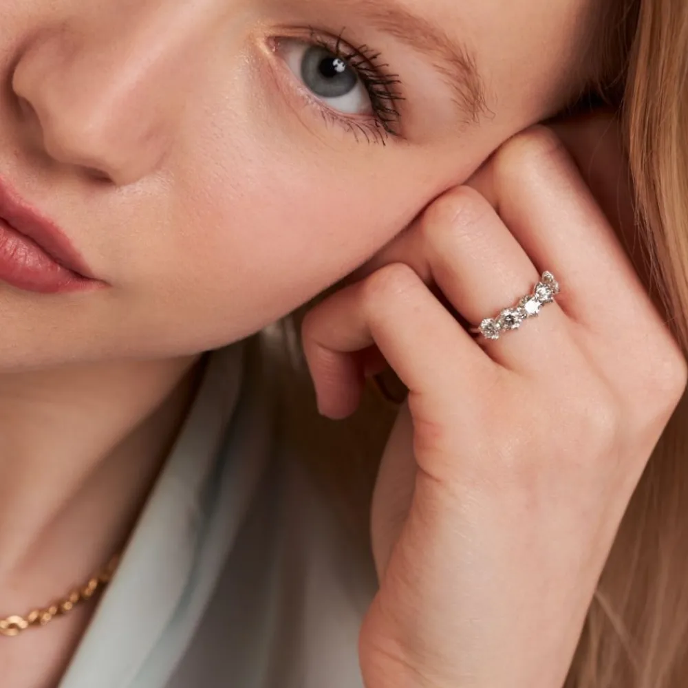 Dinny Hall Elyhara 18K Fine Diamond Five Stone Ring