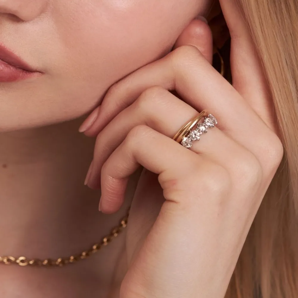 Dinny Hall Elyhara 18K Fine Diamond Five Stone Ring
