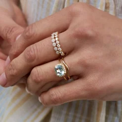 Dinny Hall Elyhara 18K Fine Diamond Half Eternity Ring