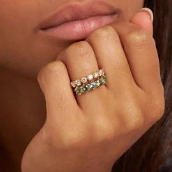 Dinny Hall Elyhara 18K Fine Diamond Seven Stone Ring