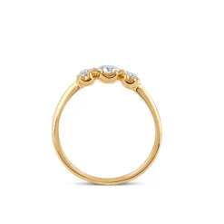 Dinny Hall Elyhara 18K Fine Diamond Small Trilogy Ring
