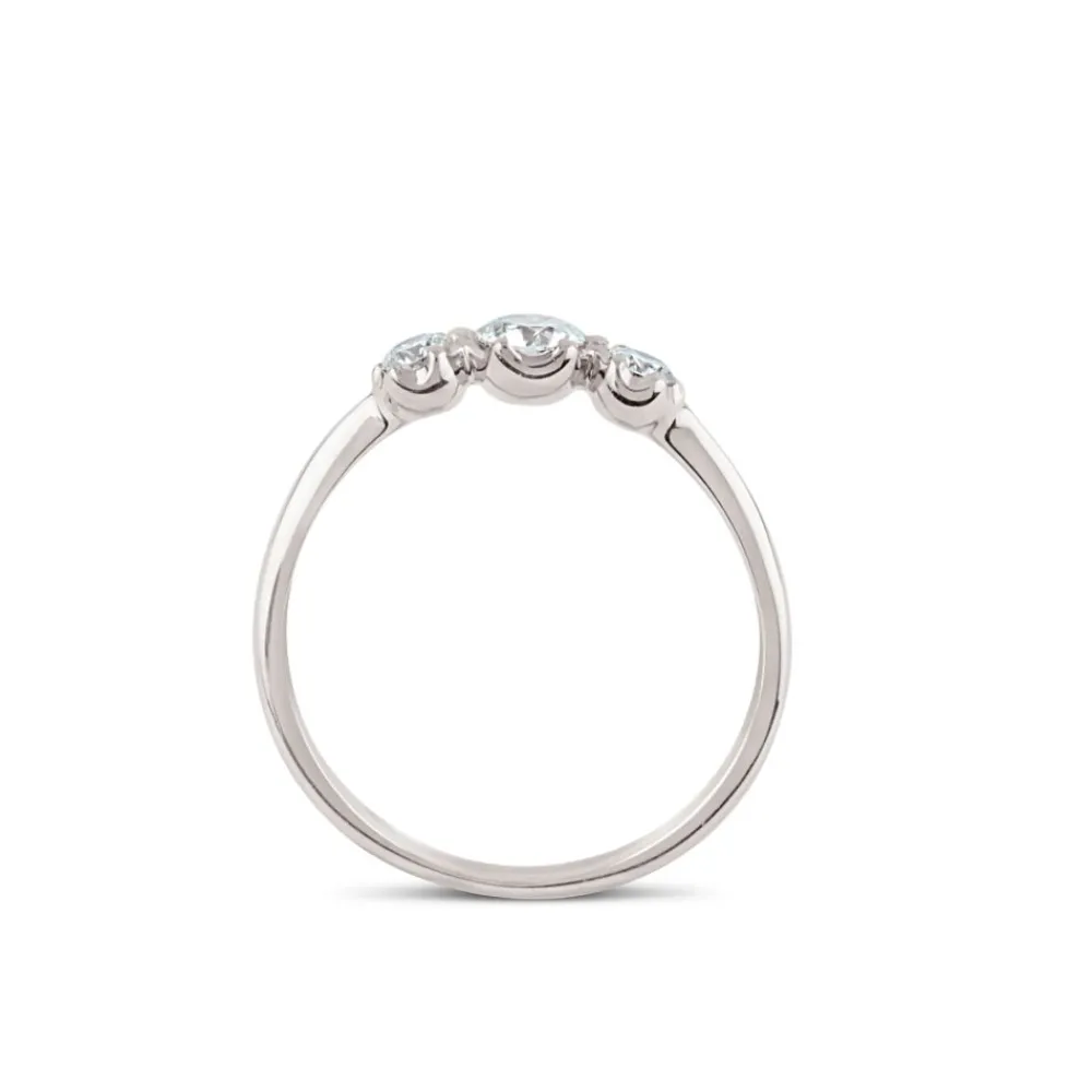 Dinny Hall Elyhara 18K Fine Diamond Small Trilogy Ring