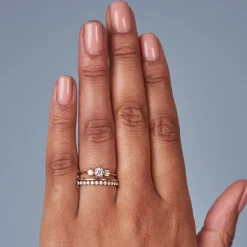 Dinny Hall Elyhara 18K Fine Diamond Small Trilogy Ring