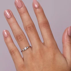 Dinny Hall Elyhara 18K Fine Diamond Small Trilogy Ring